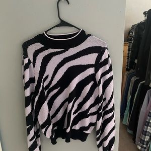 Zebra Print Sweater